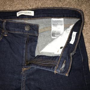 Banana Republic Dark Blue Skinny Jeans Size 27